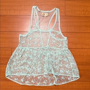 Hollister Sheer Lace Women Top